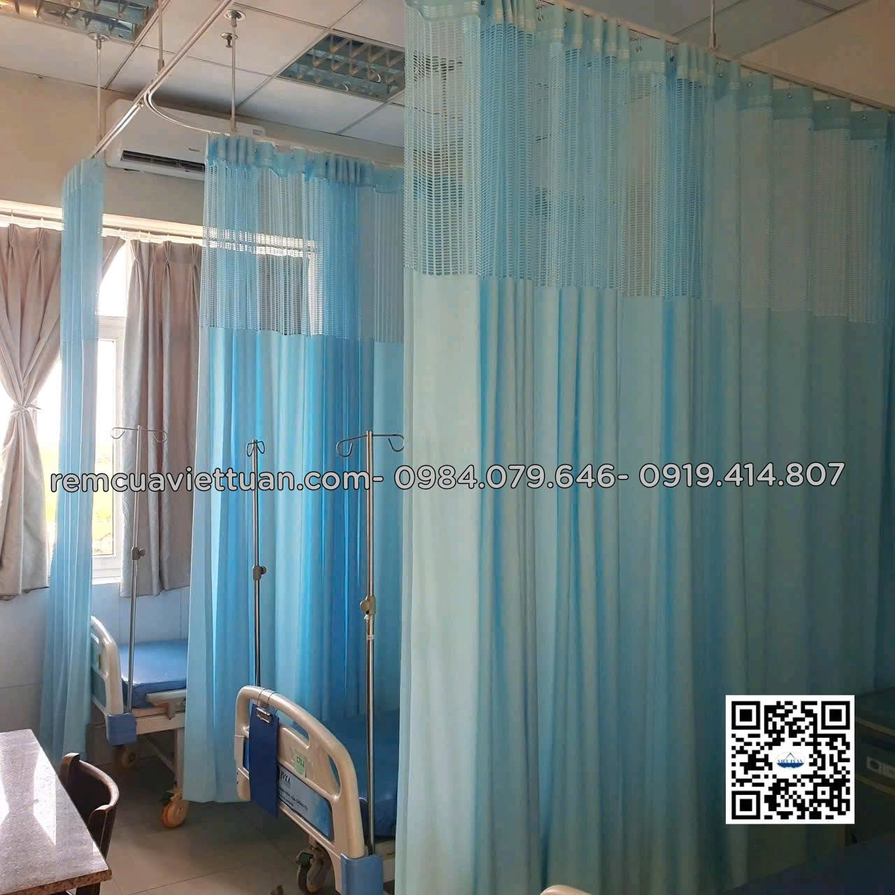 Rèm che y tế bệnh viện