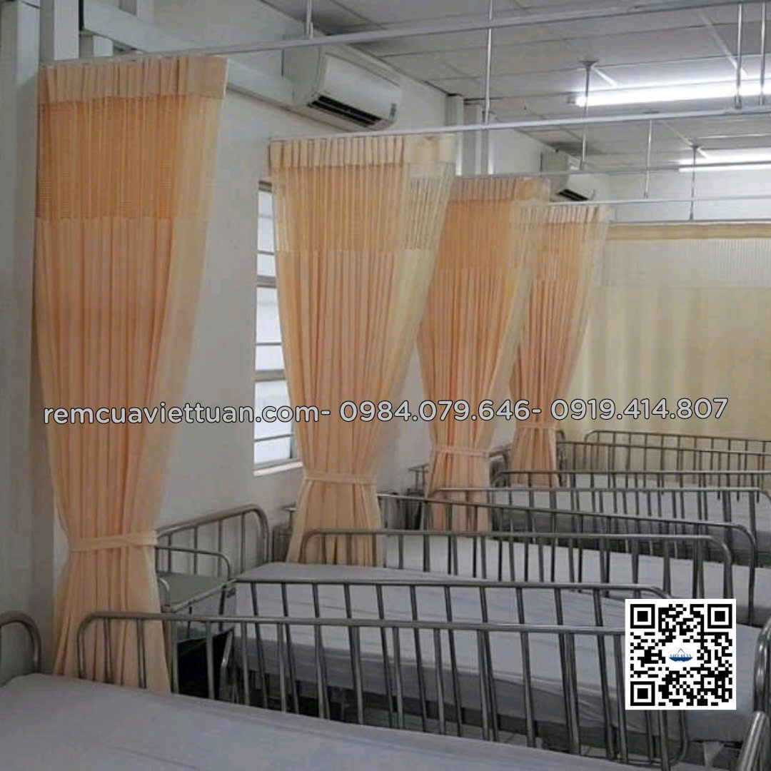 Mẫu rèm y tế kháng khuẩn dùng trong bệnh viện, phòng khám...