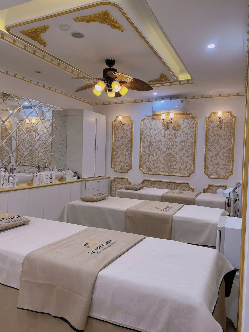 ga trải giường spa