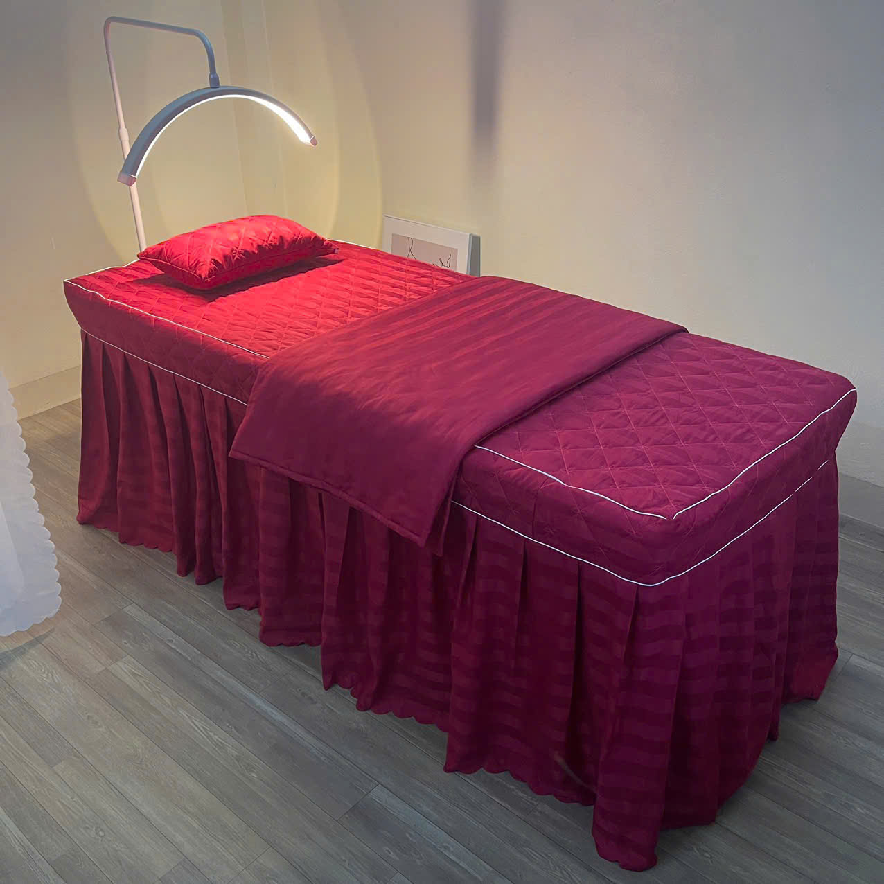 Ga bọc giường spa màu đỏ