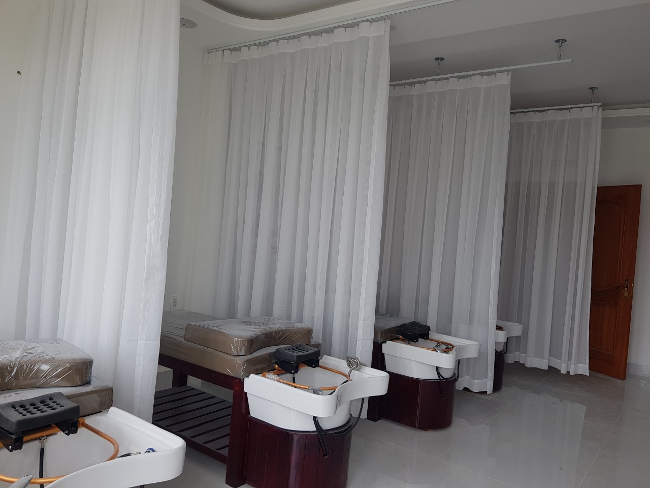Rèm ngăn giường spa cao cấp