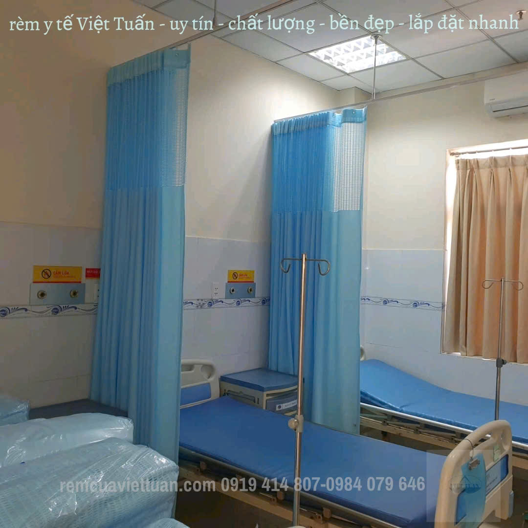 Rèm ngăn giường Bệnh Viện ĐK Tân Hưng - Q7