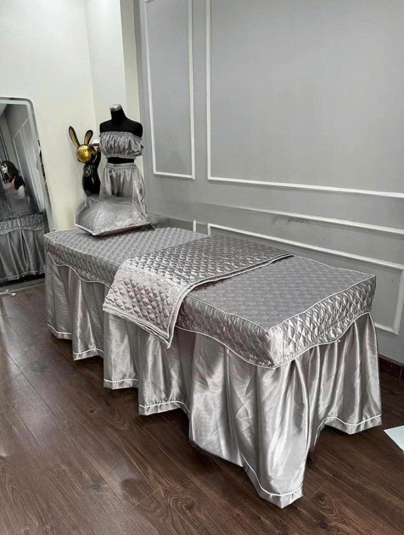 Ga bọc giường Spa màu xám - VT01