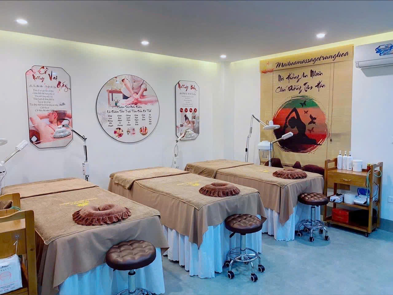 Ga trải giường spa màu nâu - VT03