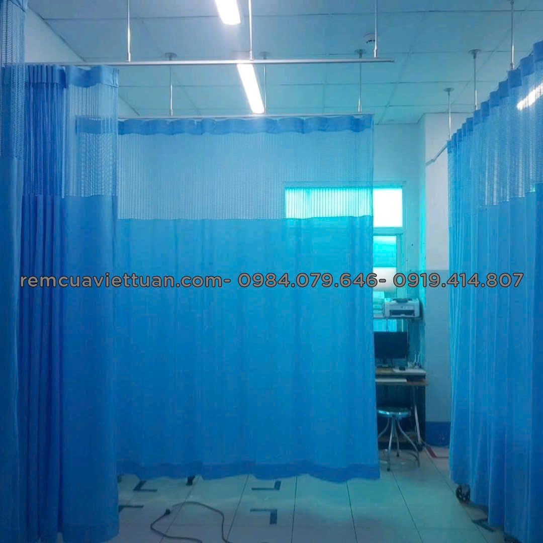 Rèm che y tế kháng khuẩn phòng khám bệnh Tân Bình